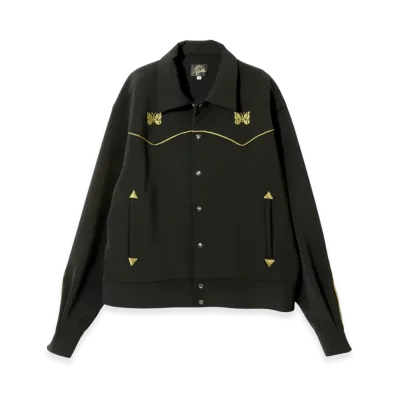 NEEDLES Piping Cowboy Jacket Double Cloth "Black"