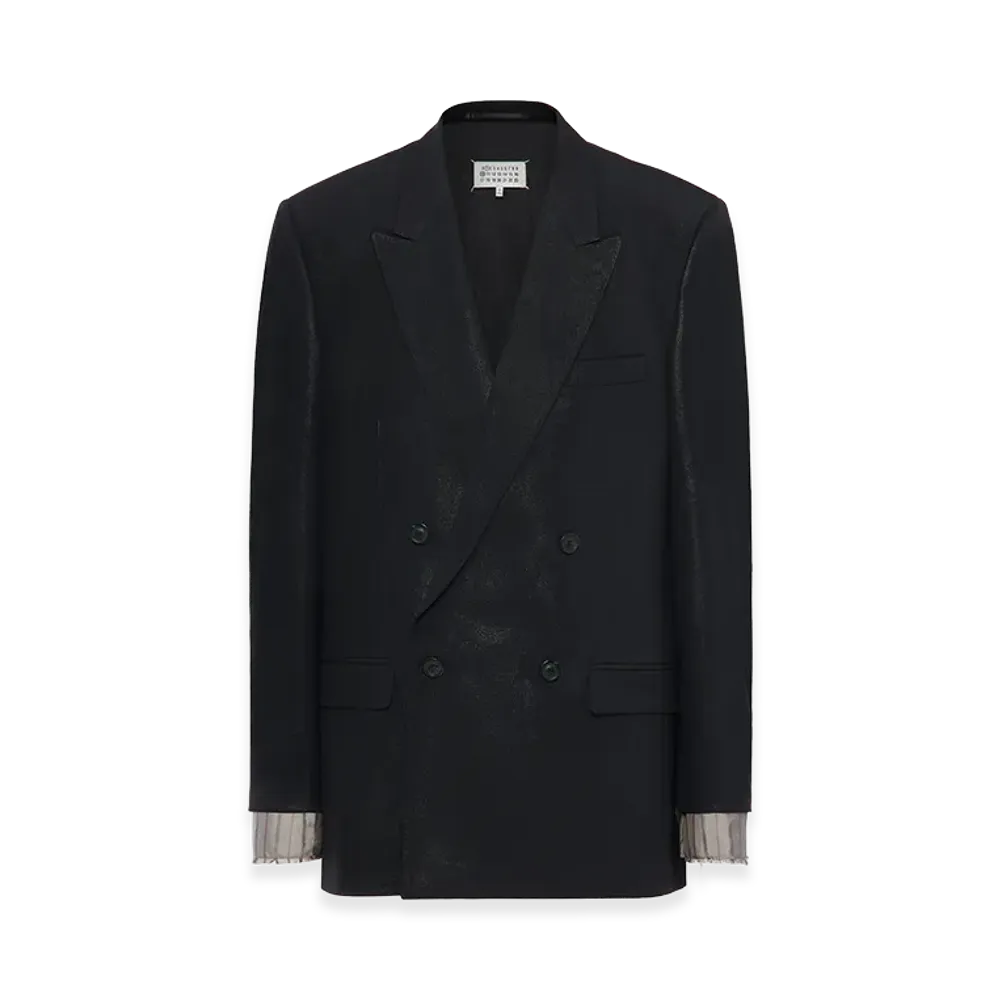 Maison Margiela Foiled Wool Blazer "Black"