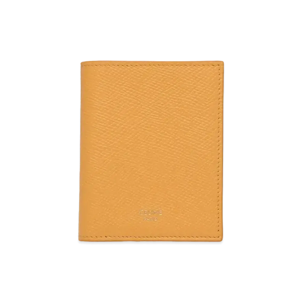 CELINE Compact Wallet Grained Calfskin "Calendula"
