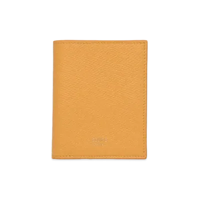 CELINE Compact Wallet Grained Calfskin "Calendula"