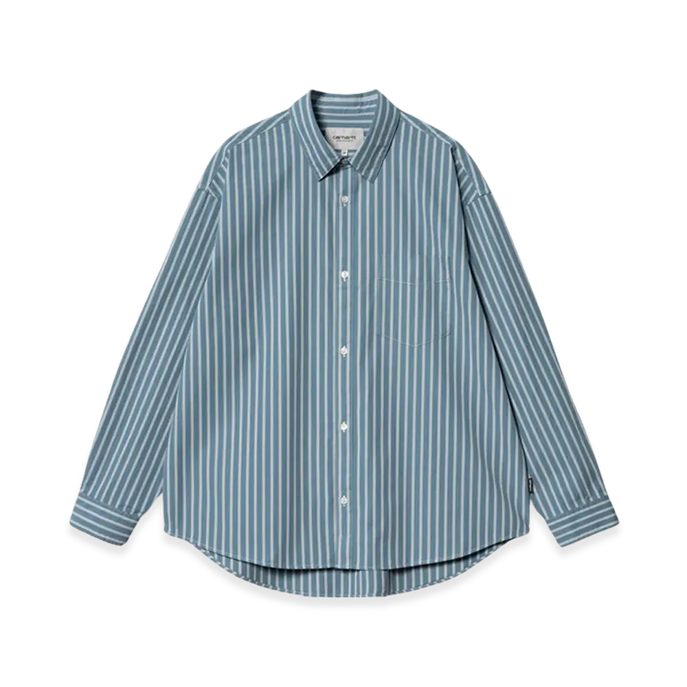 Carhartt WIP Ligety Stripe Shirt "Vancouver Blue/Wax"