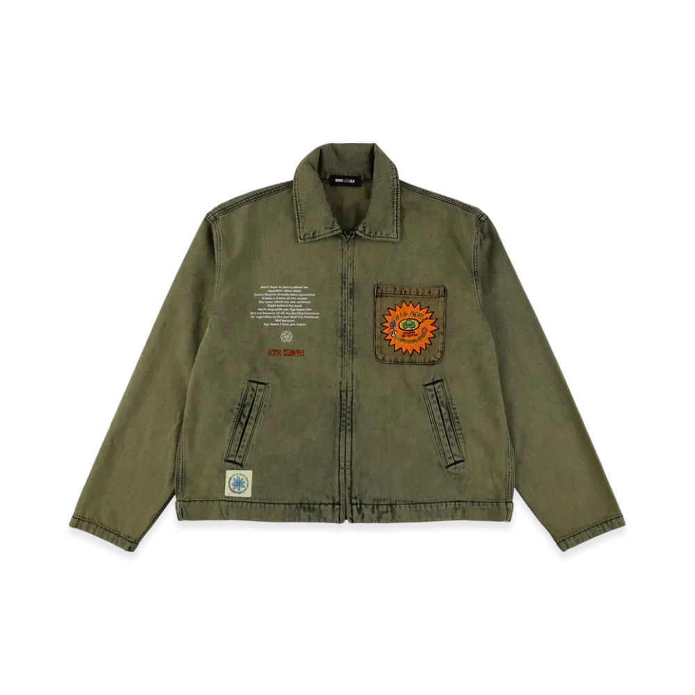 WIND AND SEA x PaRappa the Rapper x DE LA SOUL Denim Jacket "Yellow"