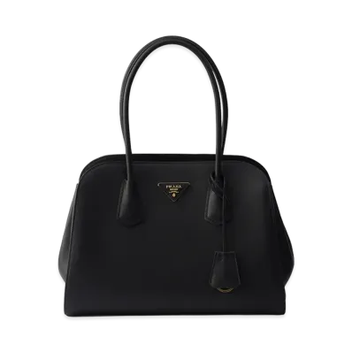 PRADA Medium Leather Tote Bag "Black"