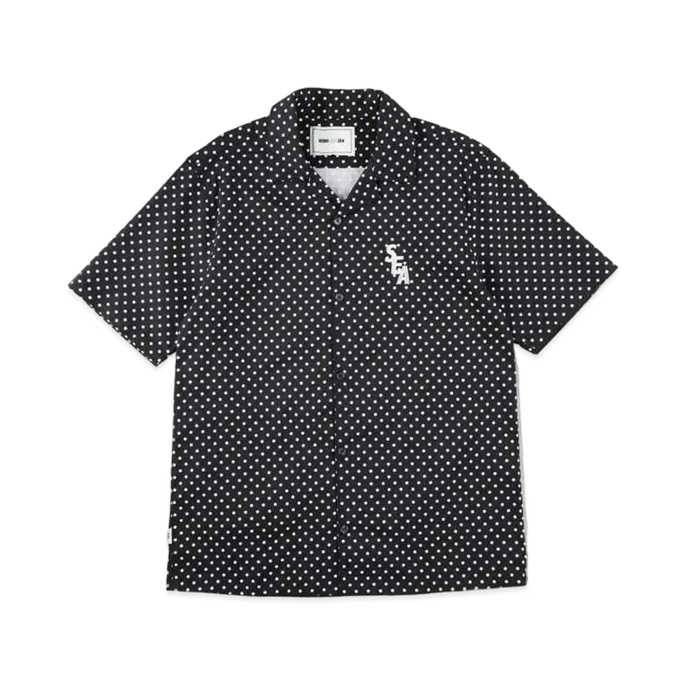 WIND AND SEA S_E_A (DOT) Open Collar S/S Shirt "Black"