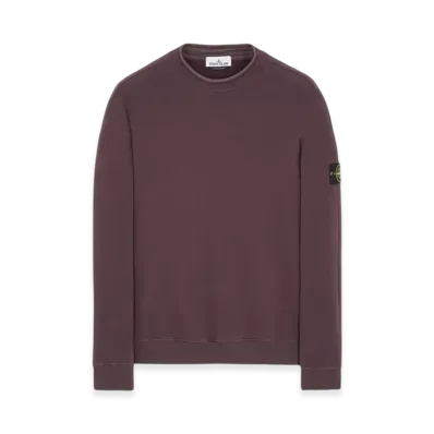 Stone Island 61352 Stretch Cotton Fleece Mock Turtleneck Sweatshirt - 23FW "Dark Burgundy"