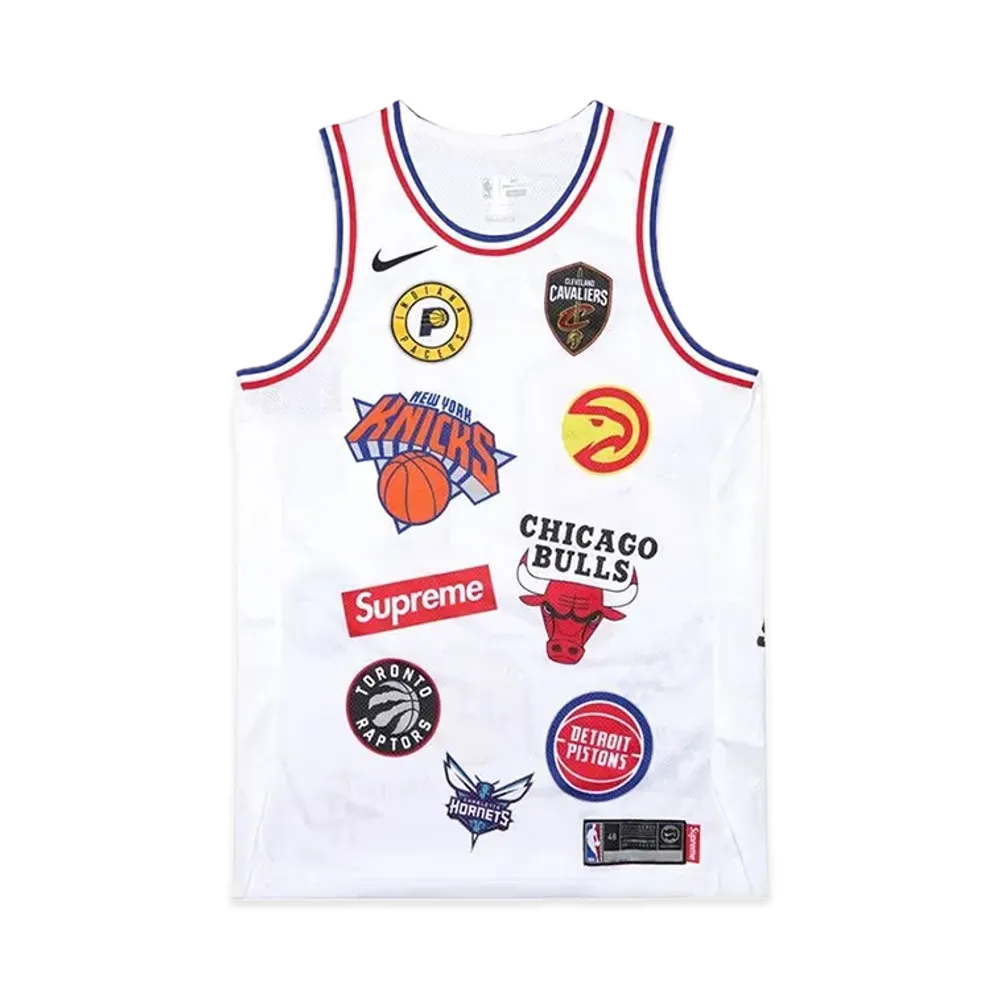 Supreme x Nike x NBA Teams Authentic Jersey "White"
