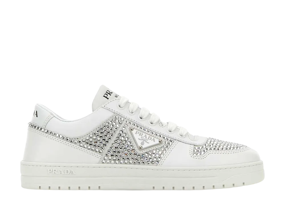 PRADA Women's Leather Sneakers "White"