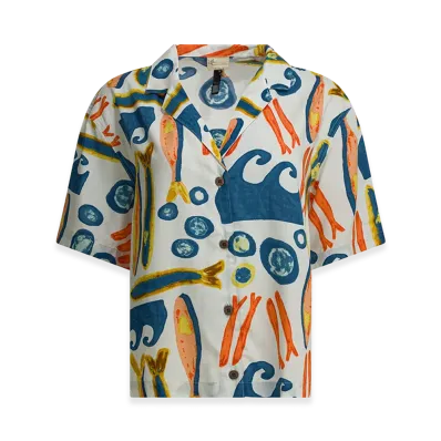 Patagonia Women's "Tidal Threads" Shirt "Beige"