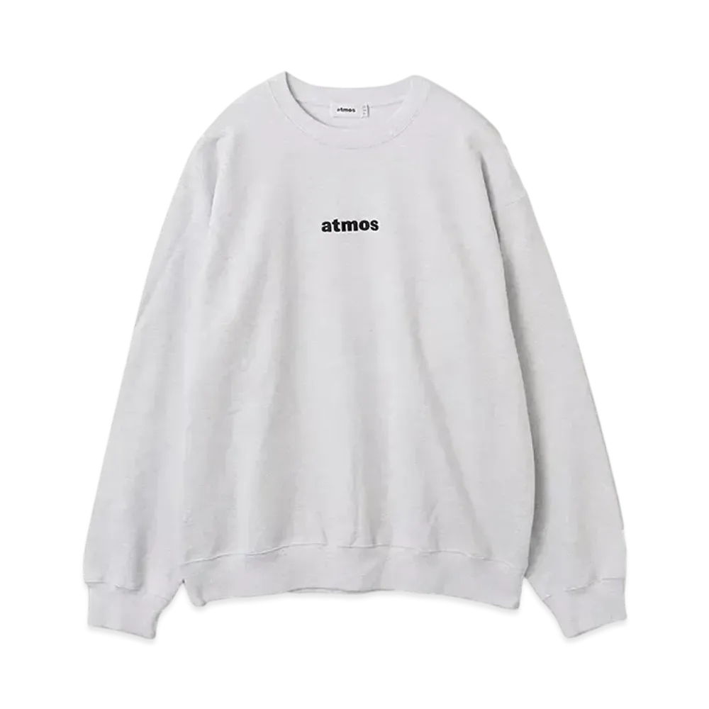 atmos Embroidery Classic Logo Crew Neck Sweatshirt "Grey"