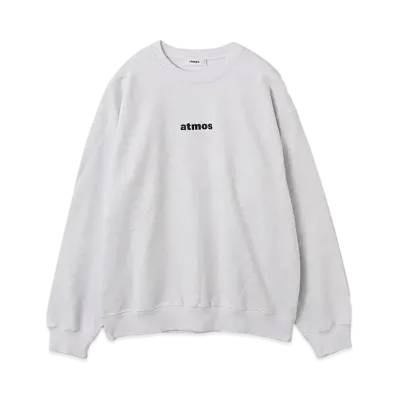 atmos Embroidery Classic Logo Crew Neck Sweatshirt "Grey"