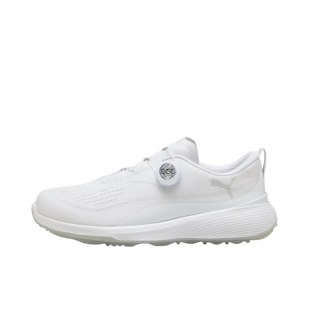 Puma Women's Golf Gruvesport Disc Spikeless "PUMA White/Glacial Gray/Apple Spritz"