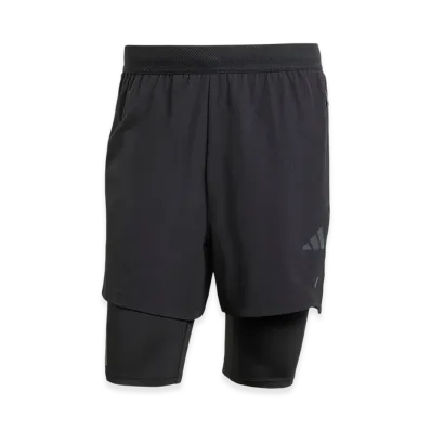adidas 2-in-1 Power Shorts "Black/Carbon"