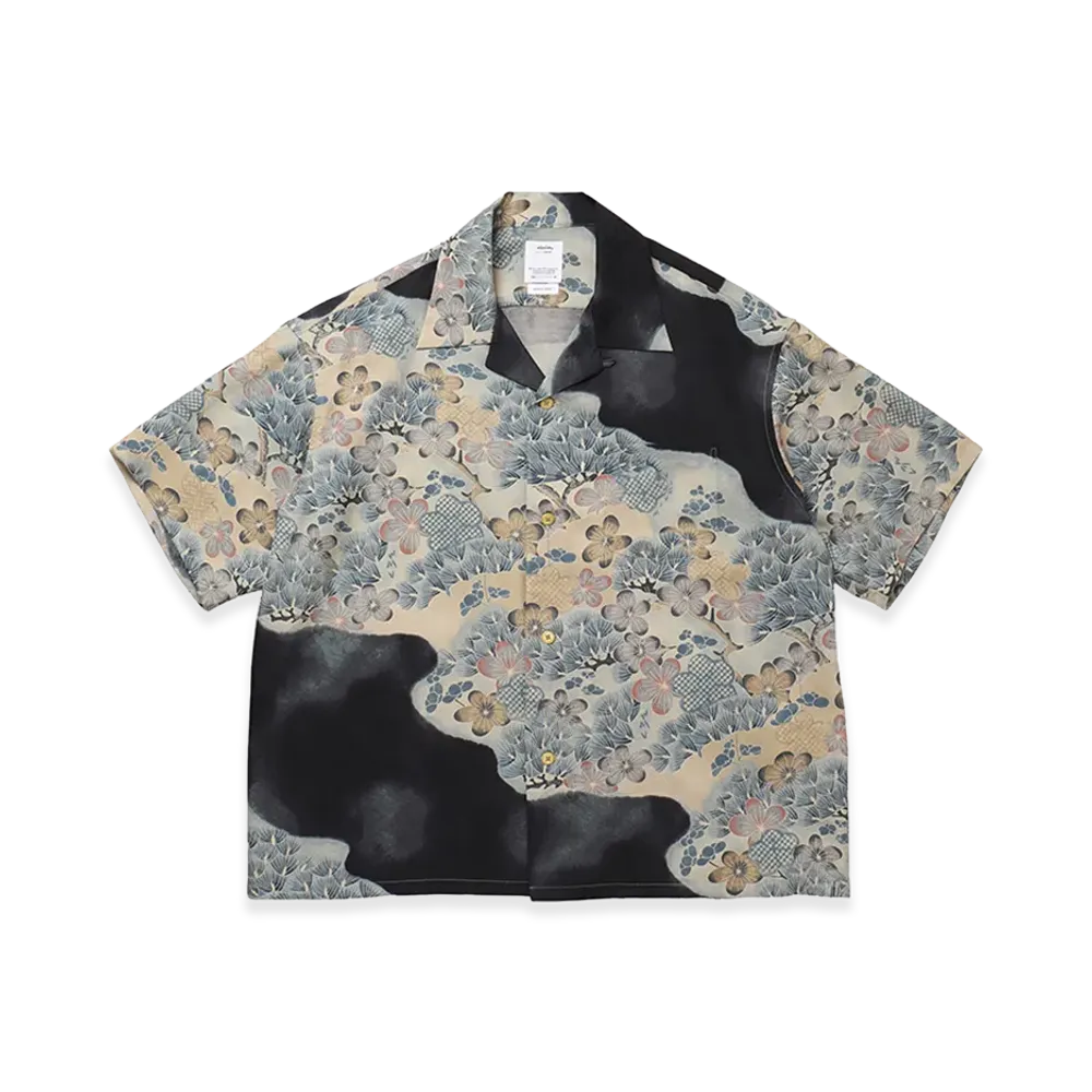 visvim Crosby Shirt S/S Jacquard (Silk) "Black"