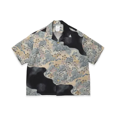 visvim Crosby Shirt S/S Jacquard (Silk) "Black"