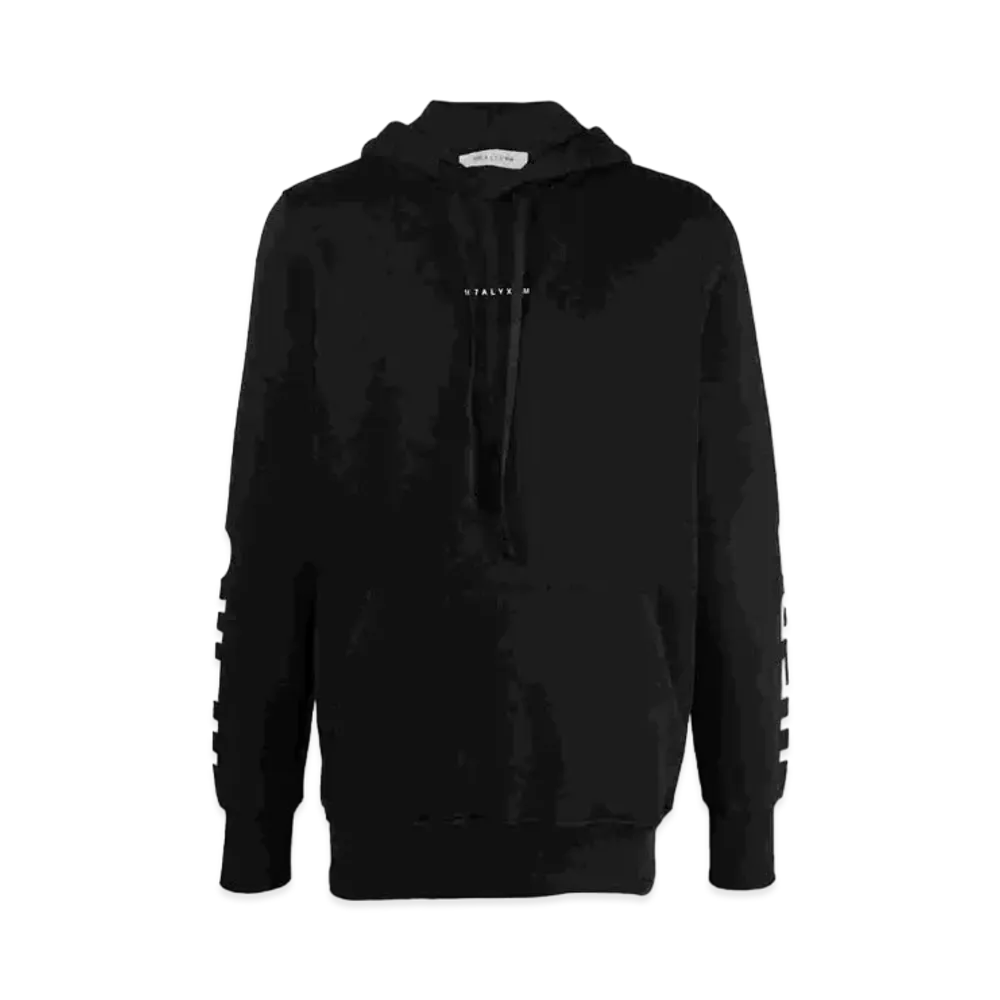 1017 ALYX 9SM Graphic-Logo Print Pullover Hoodie "Black"