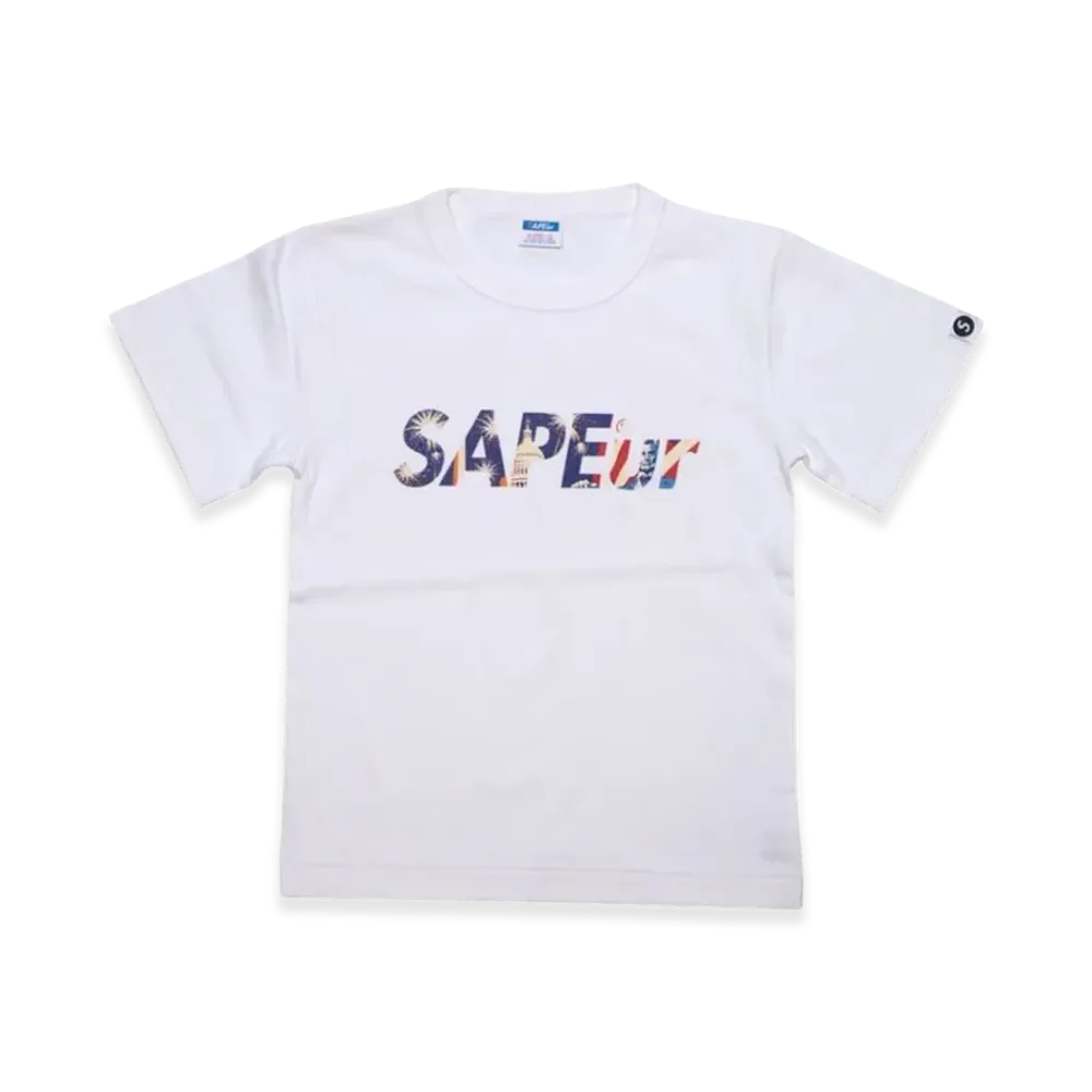 SAPEur Kids Independence Day Logo Tee S/S Tee "White"