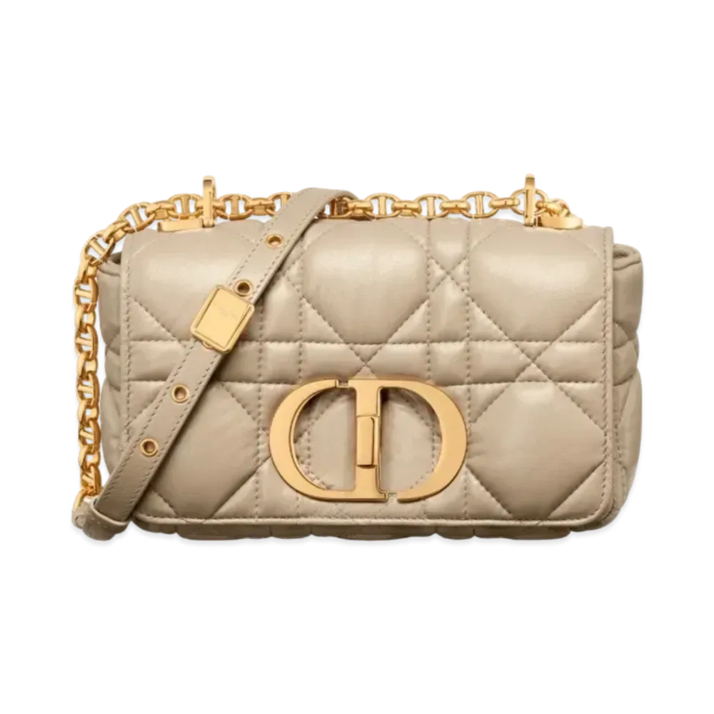 Dior Small Caro Bag Macro Cannage Calfskin "Sand"