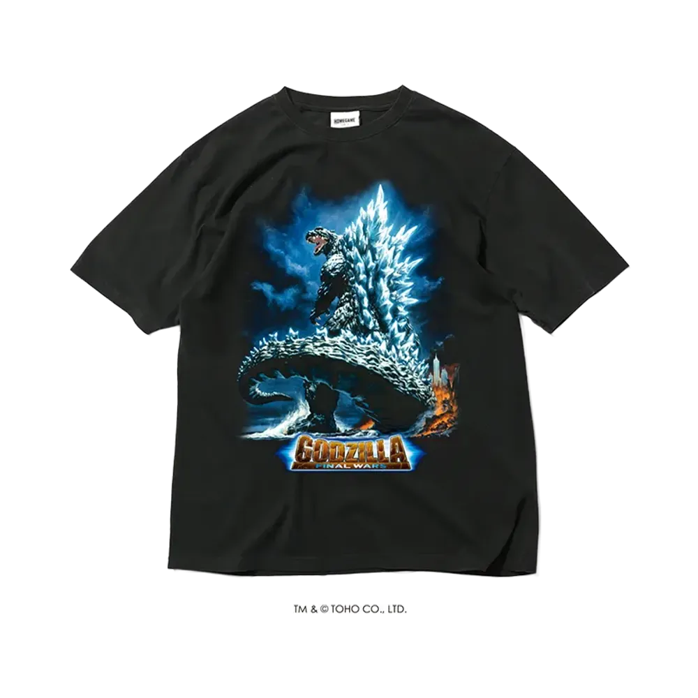 GODZILLA | HOMEGAME \ 2004 ゴジラ FINAL WARS TEE BLACK