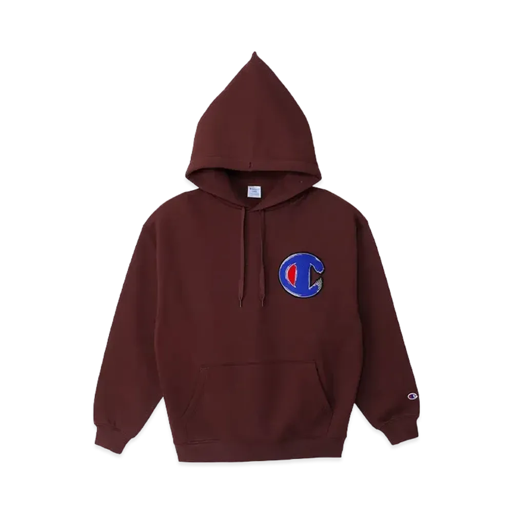 Champion x Sneakerwolf Hooded Sweatshirt "Dark Brown"