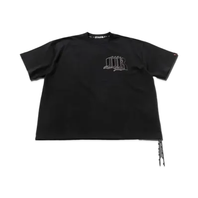 A BATHING APE x mastermind JAPAN Logo Relaxed Fit Tee "Black"