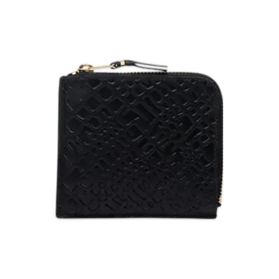 COMME des GARCONS Wallet Embossed Roots "Black"