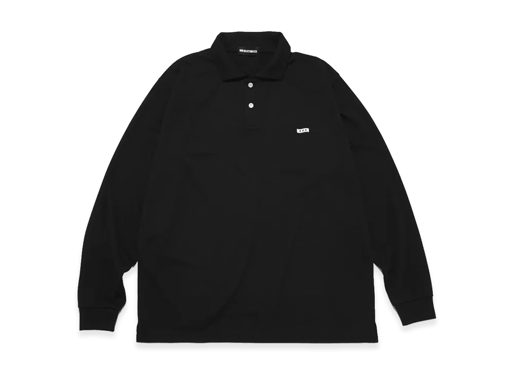 GOD SELECTION XXX Long Sleeve Polo Shirt GX-S26-CS-04 "Black"