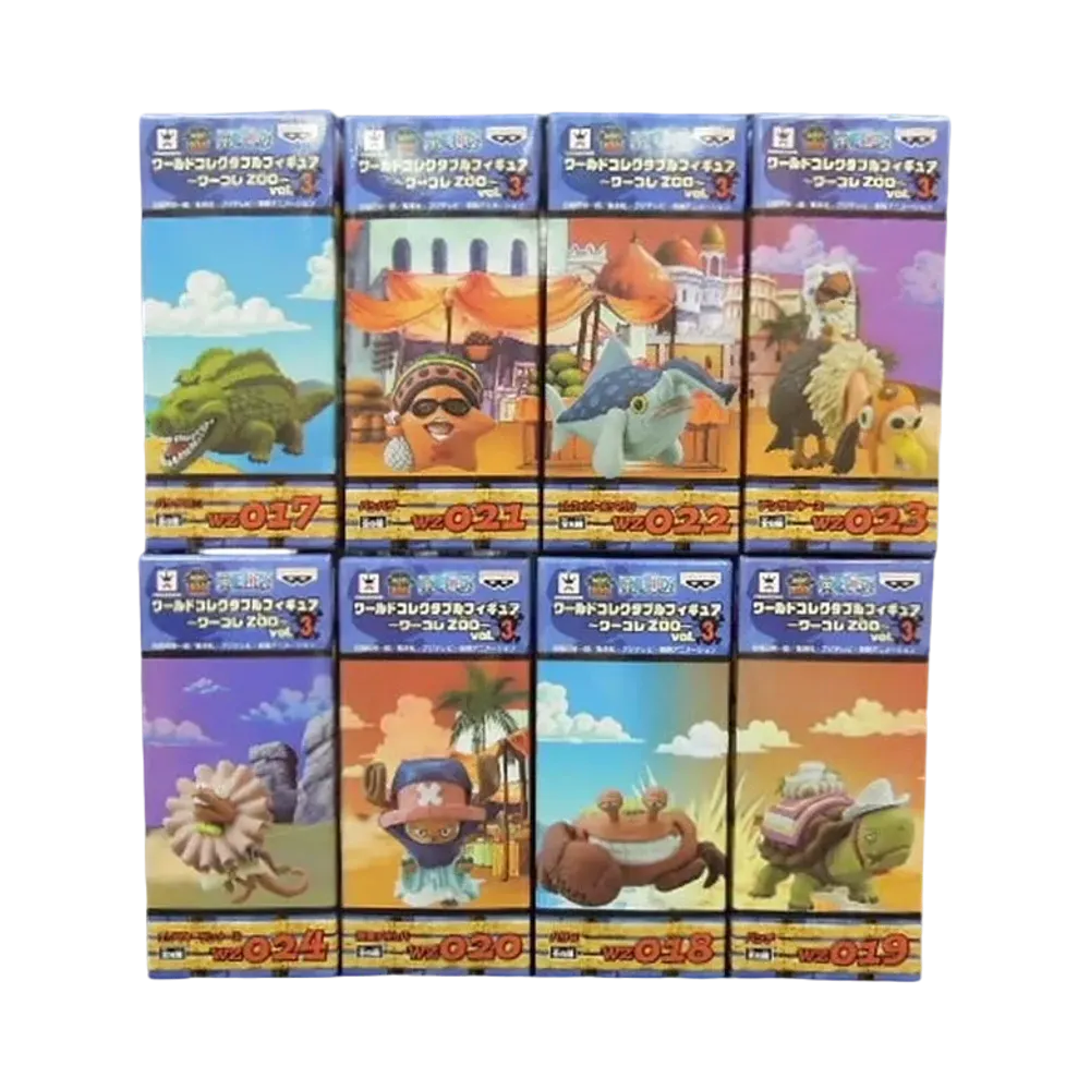 Banpresto One Piece World Collectable Figure ~WCF ZOO~ Vol.3 Complete 8 Piece Set