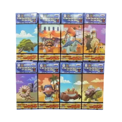 Banpresto One Piece World Collectable Figure ~WCF ZOO~ Vol.3 Complete 8 Piece Set