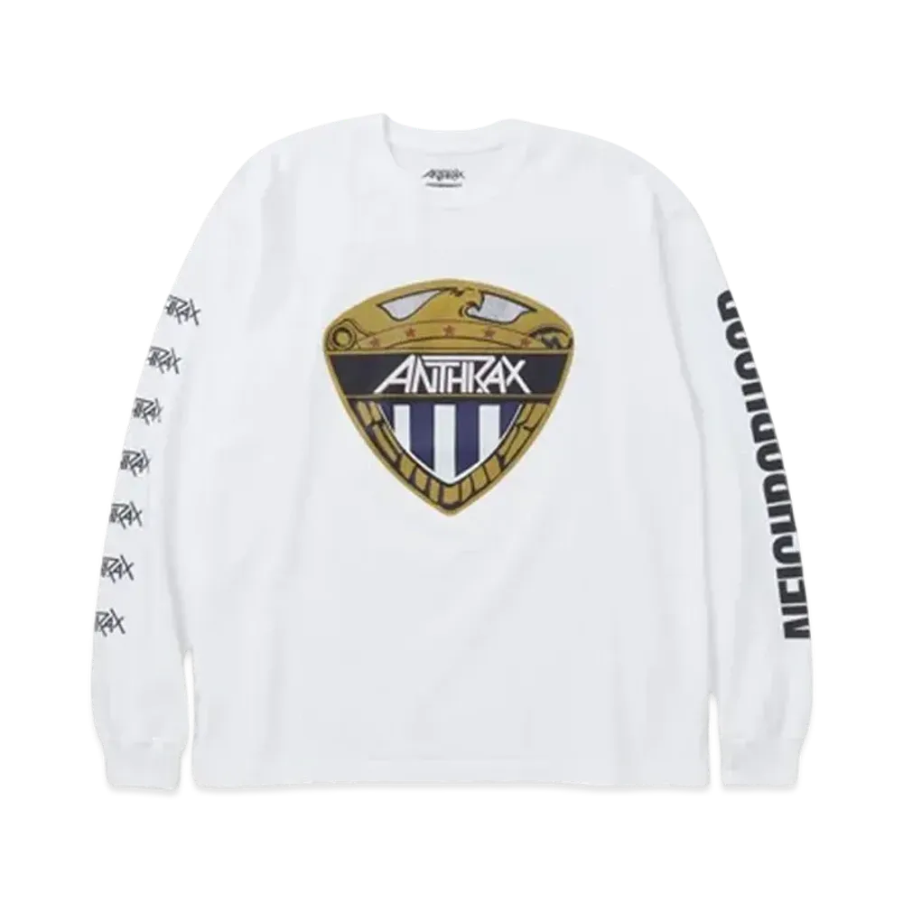 NEIGHBORHOOD x ANTHRAX Tee LS-2 "White"