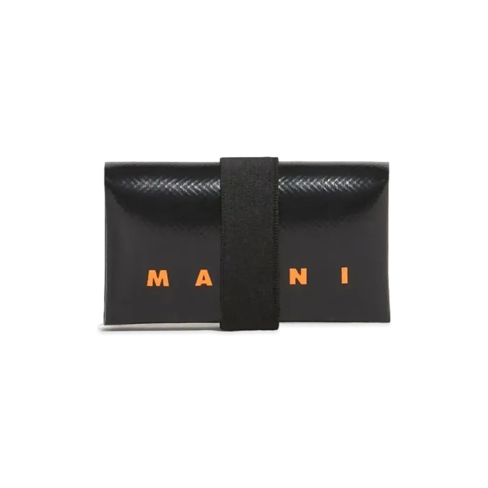 Marni Black Origami Wallet "Black"