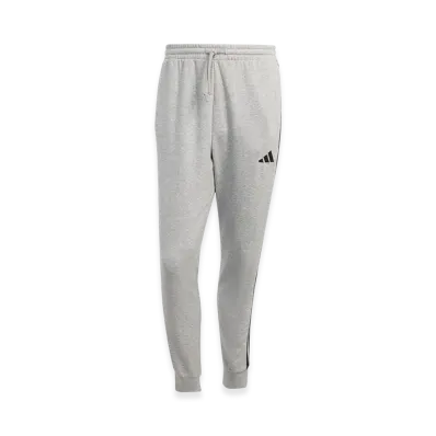 adidas Essentials Three Stripes French Terry Pants "Medium Grey Heather/Black"