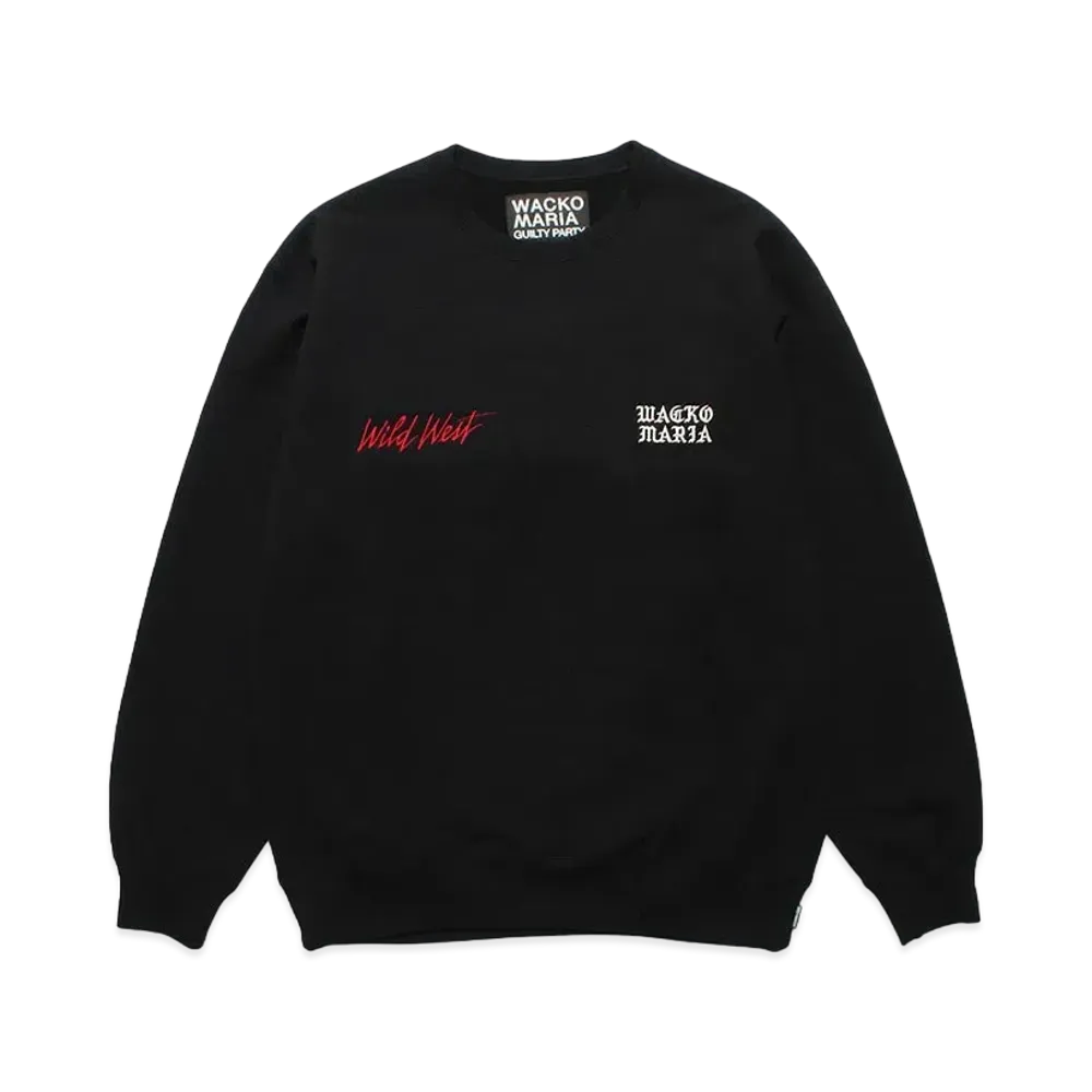 WACKO MARIA 世界平和プロジェクト / Heavy Weight Crew Neck Sweat Shirt "Black"