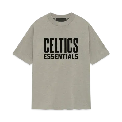 FEAR OF GOD ESSENTIALS x NBA Celtics Tee "Warm Heather"