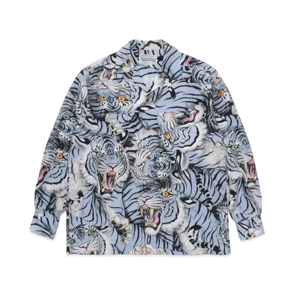 WACKO MARIA TIM LEHI / HAWAIIAN SHIRT "Blue"