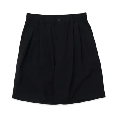 YOKE Wool Tropical 2 Pleated Easy Shorts "Black"