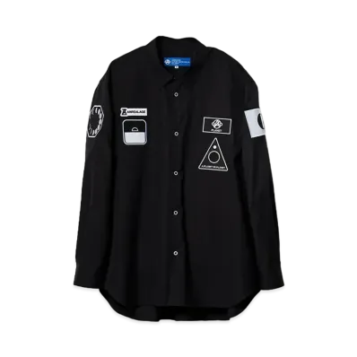 ANREALAGE Mission patch shirts "BLACK"