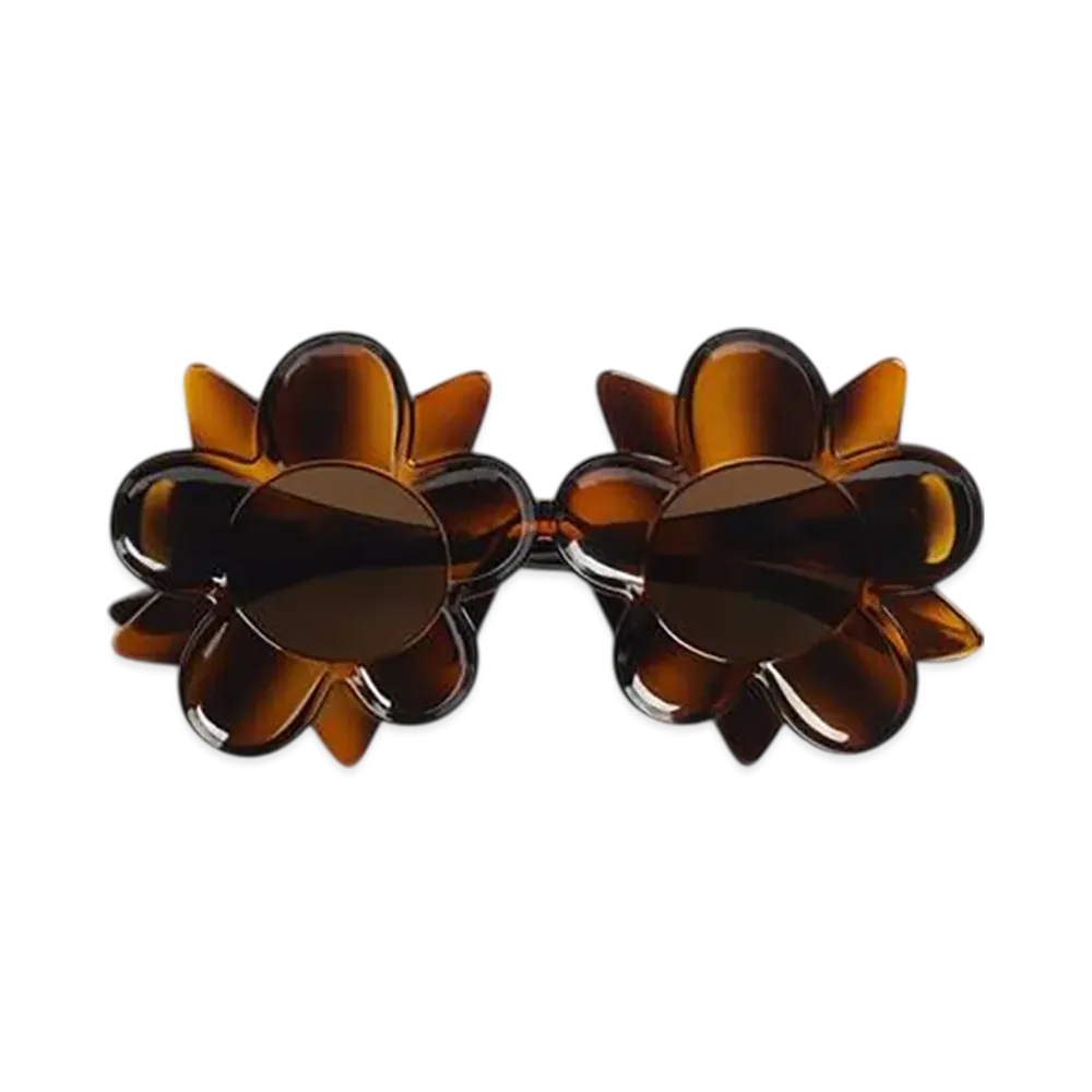 Bottega Veneta Peggy Flower Sunglasses "Havana/Brown"