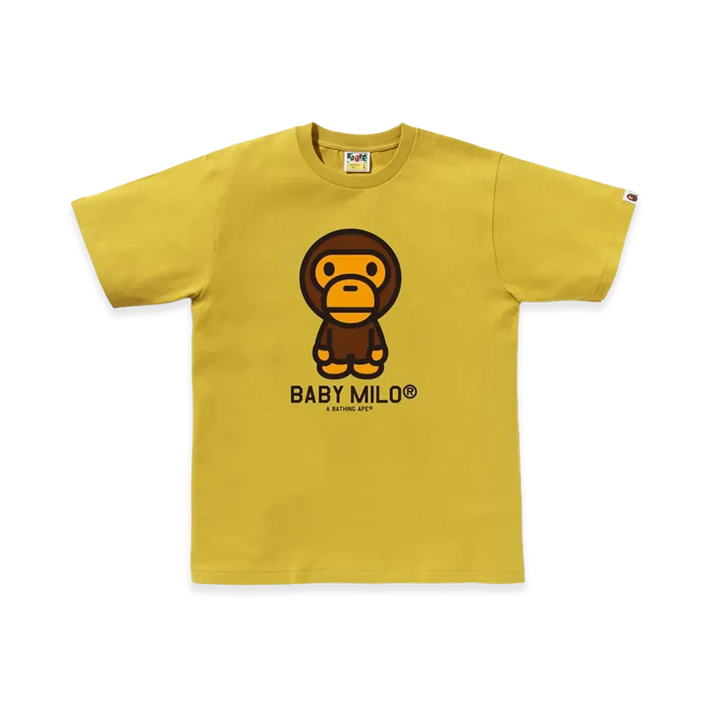 A BATHING APE Baby Milo Tee "Yellow"