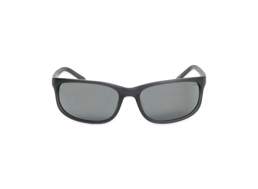 Stussy Julian Sunglasses "Frost Black/Orange Mirror Lens"