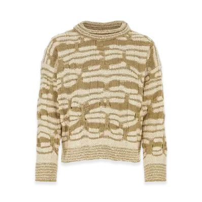 Bottega Veneta Embroidered Cotton Blend Sweater "Multicolor"