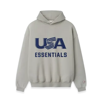 FEAR OF GOD ESSENTIALS USA Baseball Sport Hoodie "Seal"