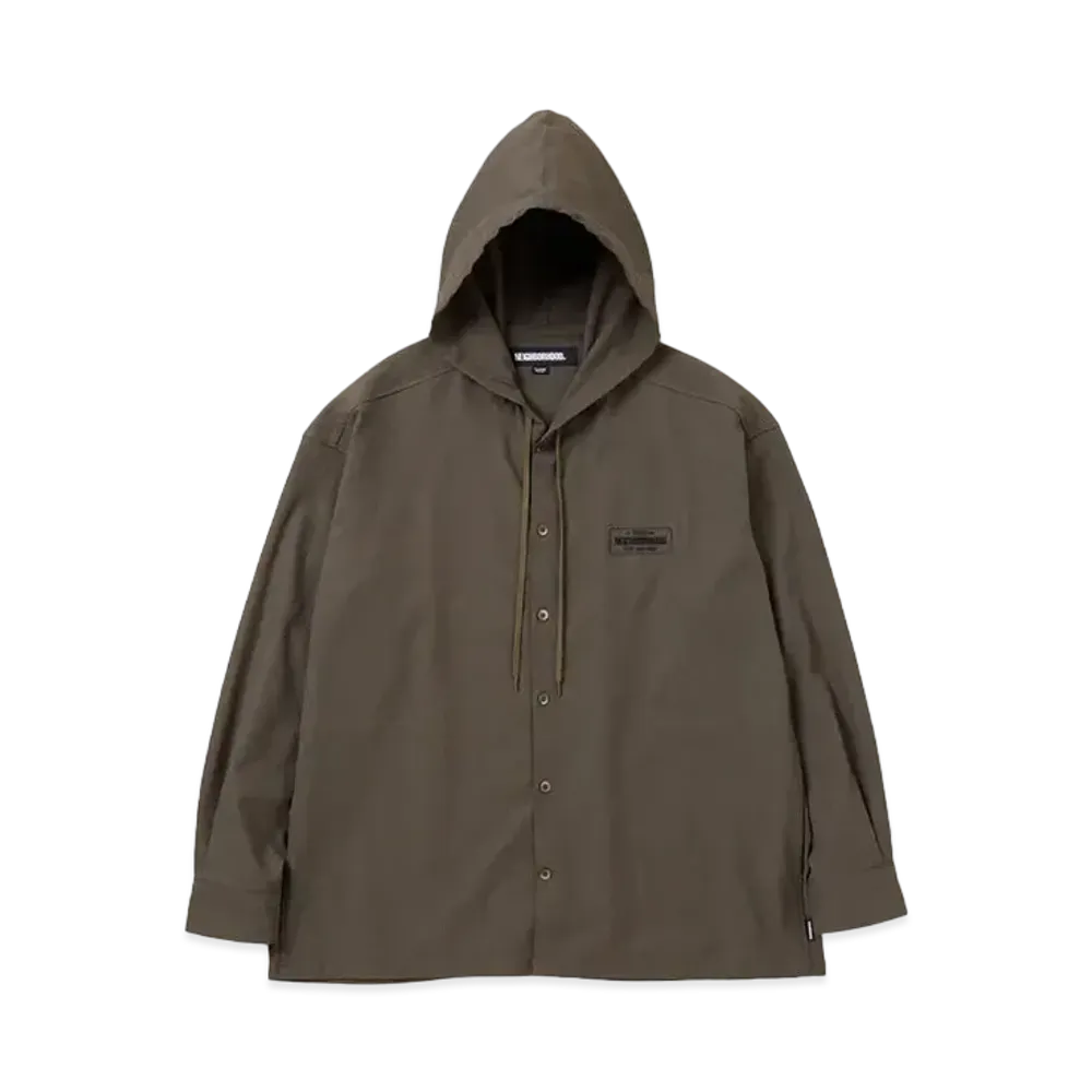 NEIGHBORHOOD Hooded Shirt LS "Olive Drab"