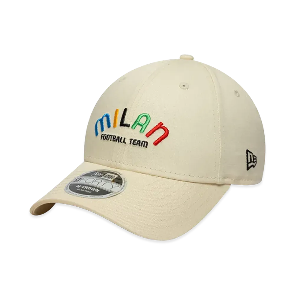 NEW ERA x AC Milan 9Forty M-Crown Wordmark "Ivory"