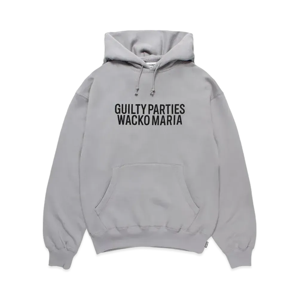 WACKO MARIA Middle Weight Pull Over Hooded Sweat Shirt "Gray"