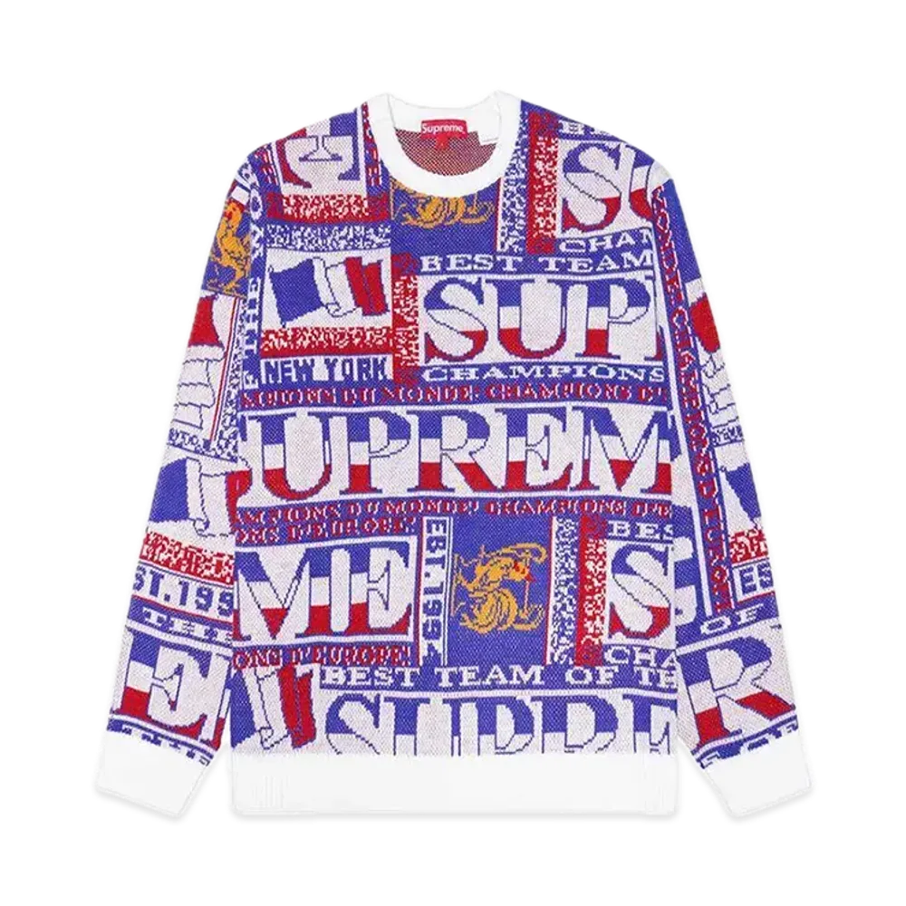 Supreme Scarf Sweater "White"