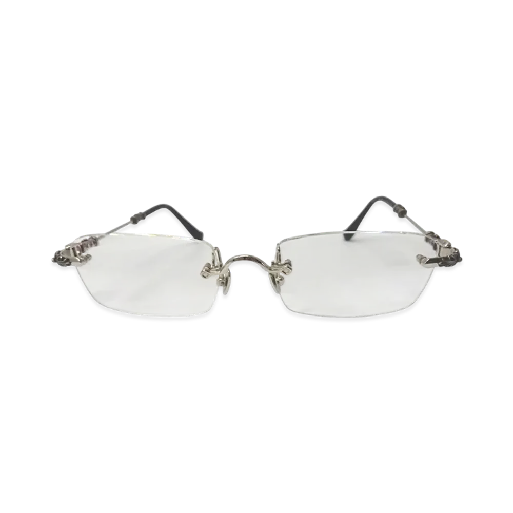 Chrome Hearts PILLS III Rimless Glasses "Black/Silver"