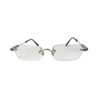 Chrome Hearts PILLS III Rimless Glasses "Black/Silver"