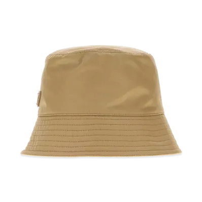 PRADA Nylon Bucket Hat "Beige"