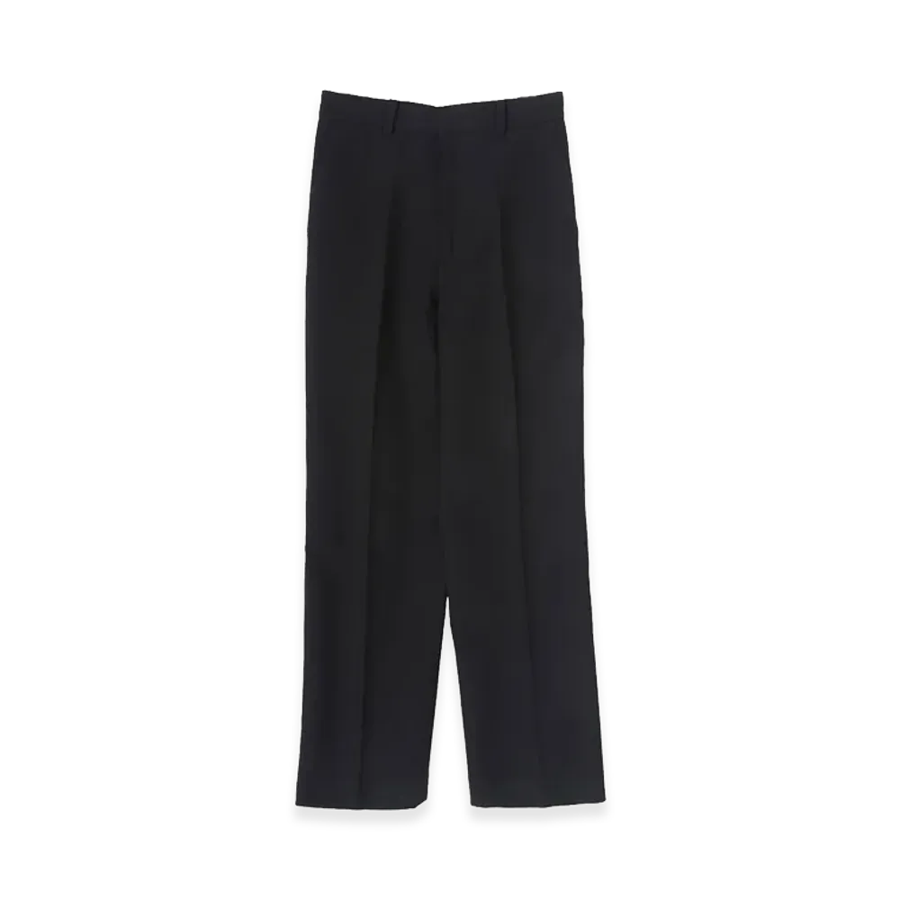 INSCRIRE Women's Double Cloth Straight Leg Pants "Black"
