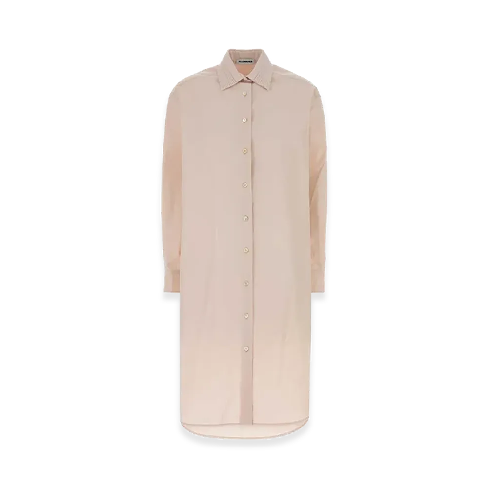 Jil Sander Women's Poplin Shirt Dress "Light Pink"
